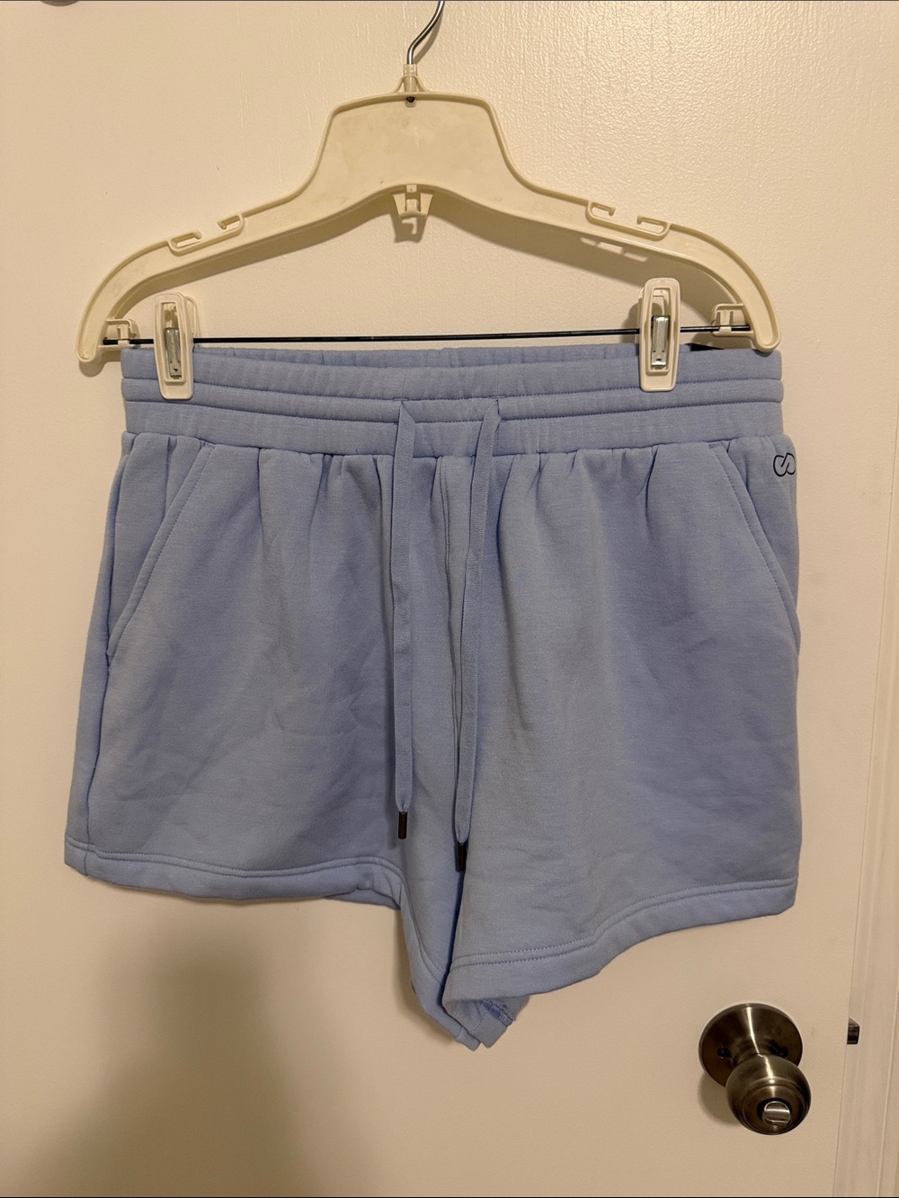 CALIA by Carrie Underwood Pale Blue Athletic Drawstring Shorts